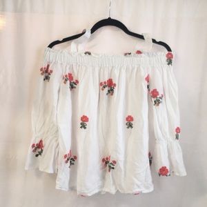 Sweet feminine cold shoulder top